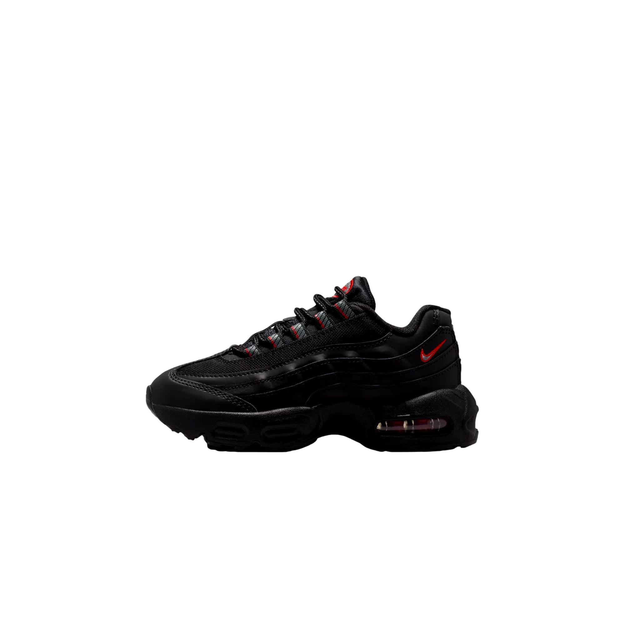 Nike Air Max 95 Recraft Leather Black / University Red / Smoke Grey  HQ6364-011 Preescolar