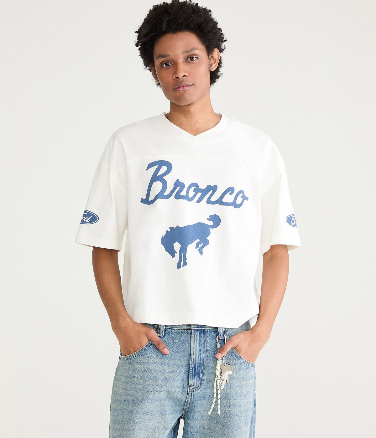 Camiseta con cuello en V