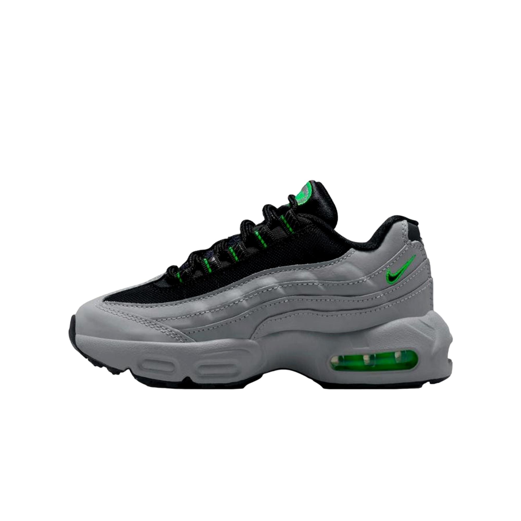 Nike Air Max 95 Recraft Leather Light Smoke Grey / Black  HQ6364-012 Preescolar