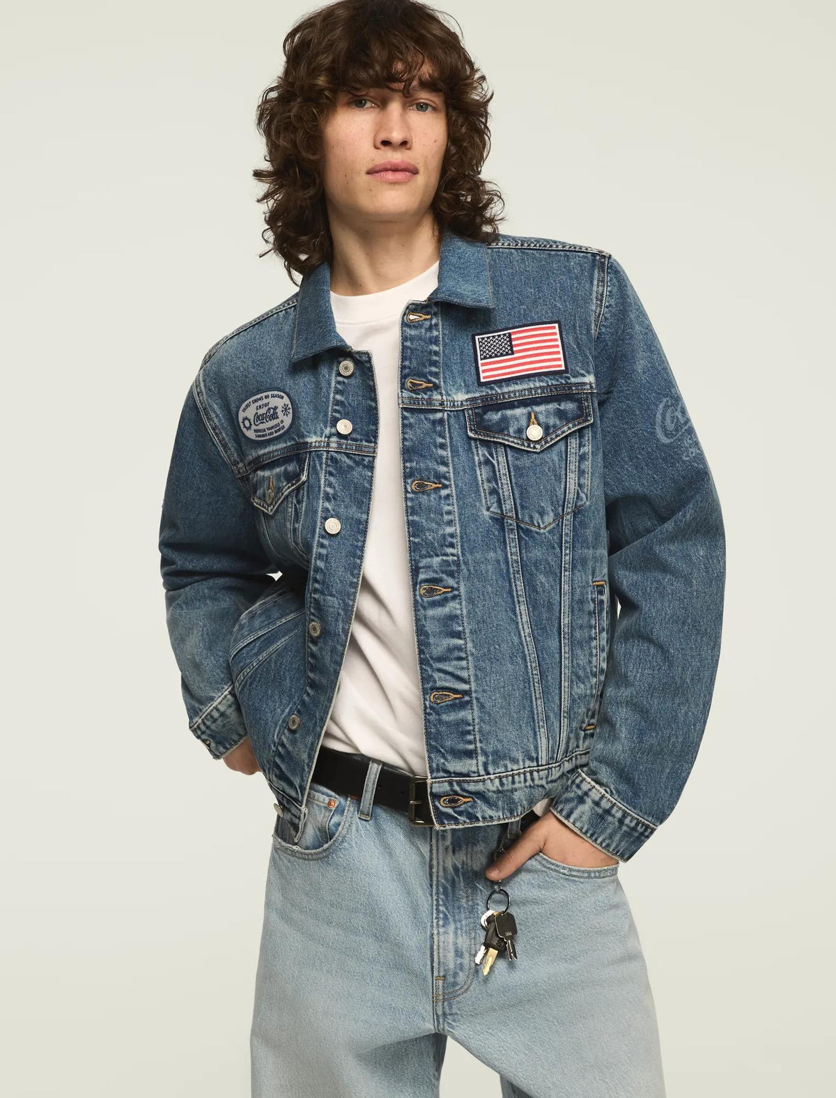 Chaqueta de hombre de mezclilla