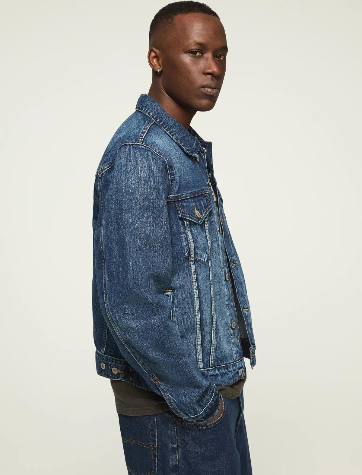 Chaqueta de hombre de mezclilla