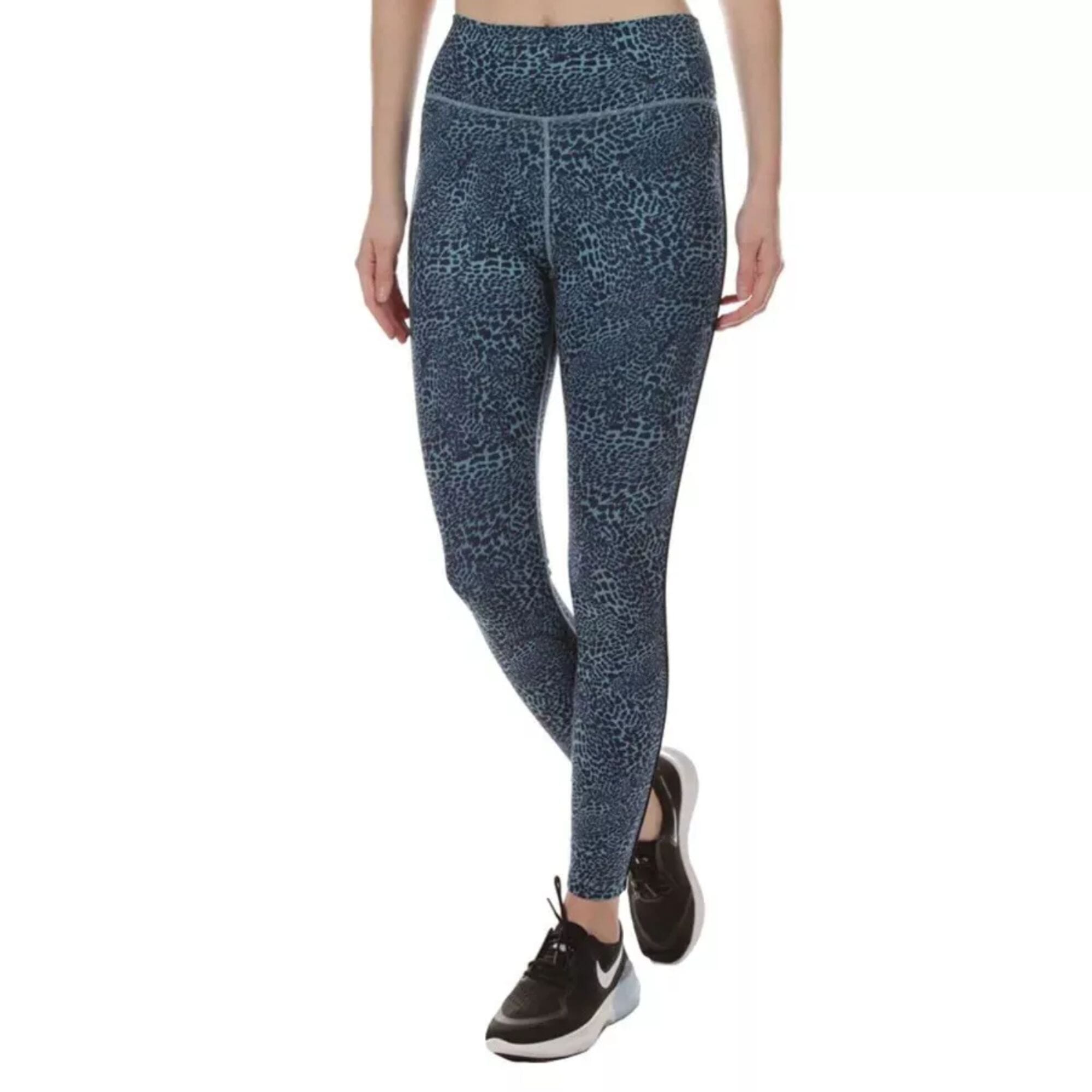 Nike One Leggings Ajustados Estampado de Leopardo Cerulean Blue  CK3072-424 Mujer