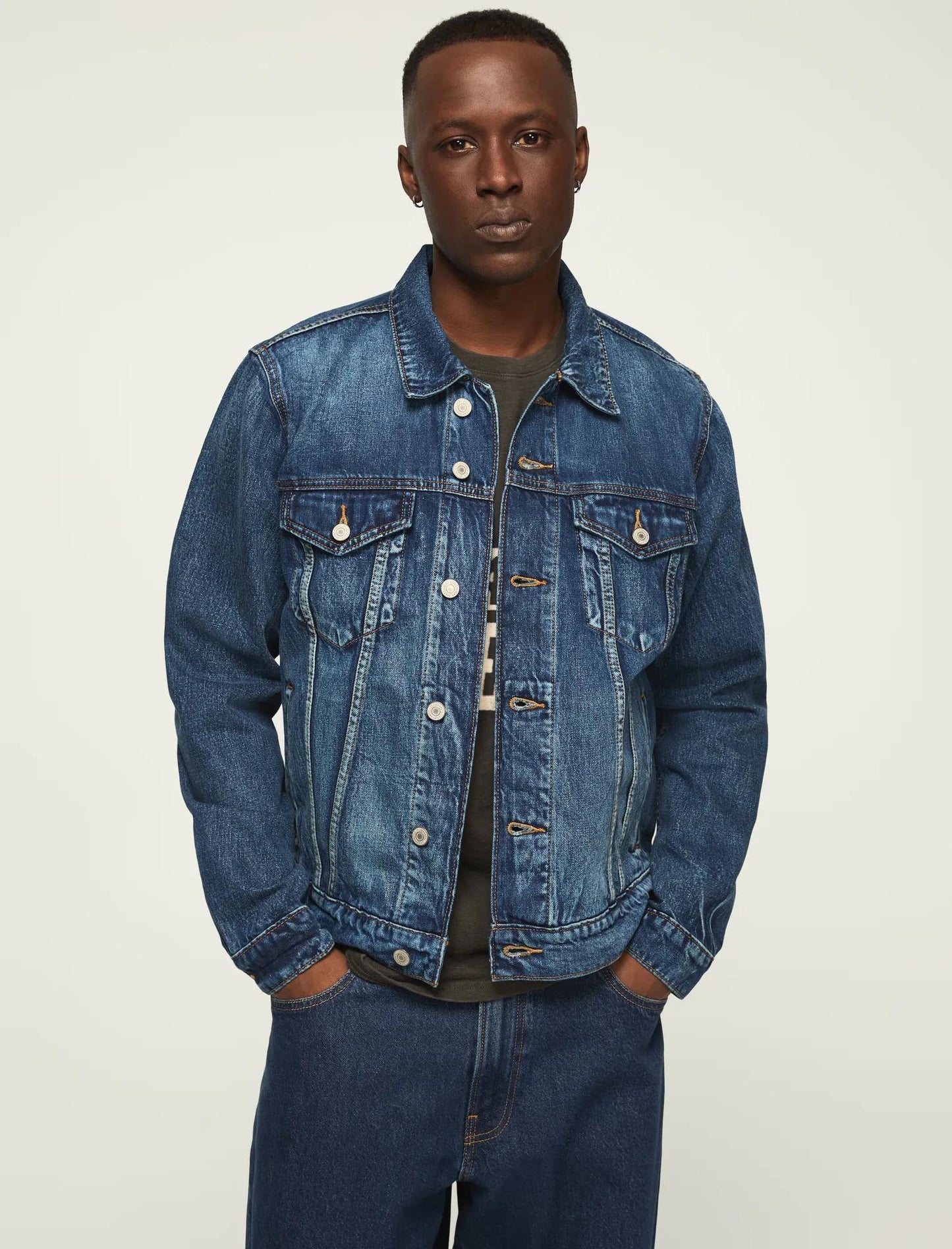 Chaqueta de hombre de mezclilla