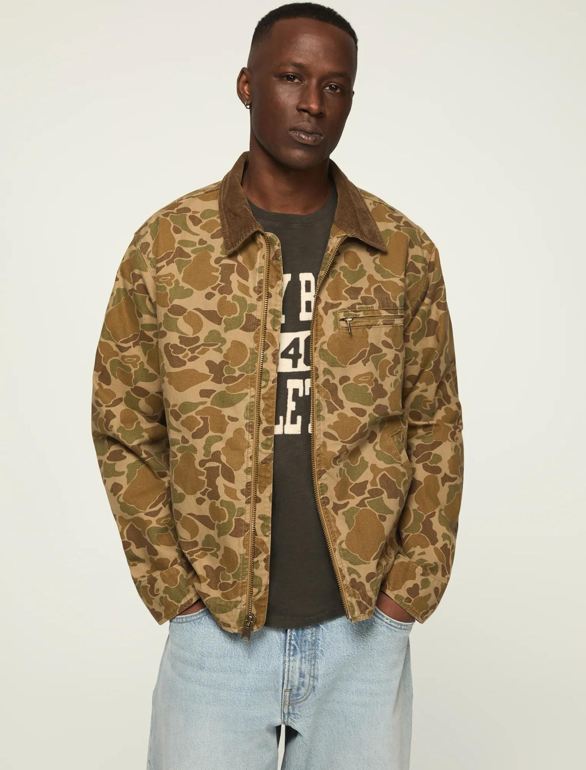 Chaqueta de hombre de lona