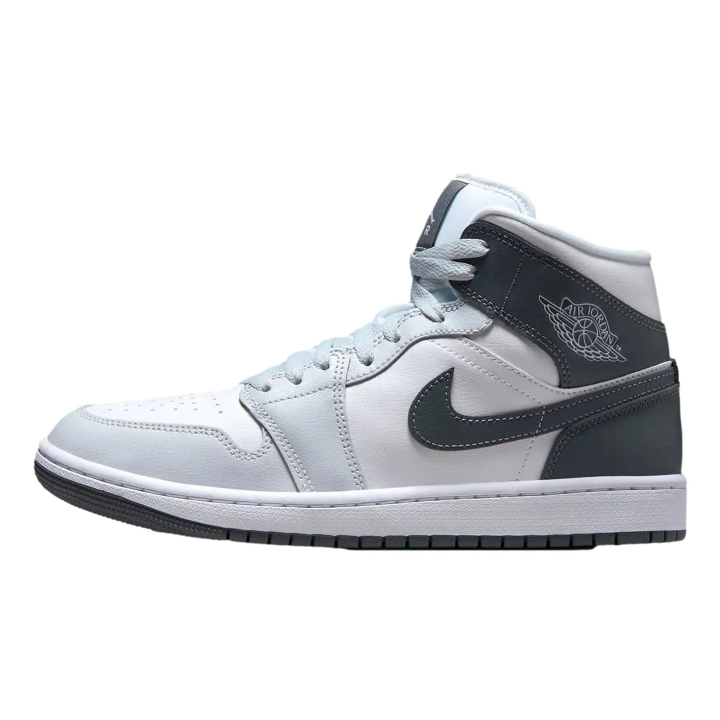 Nike Air Jordan 1 Mid White / Smoke Grey - Pure Platinum  BQ6472-113 Mujer