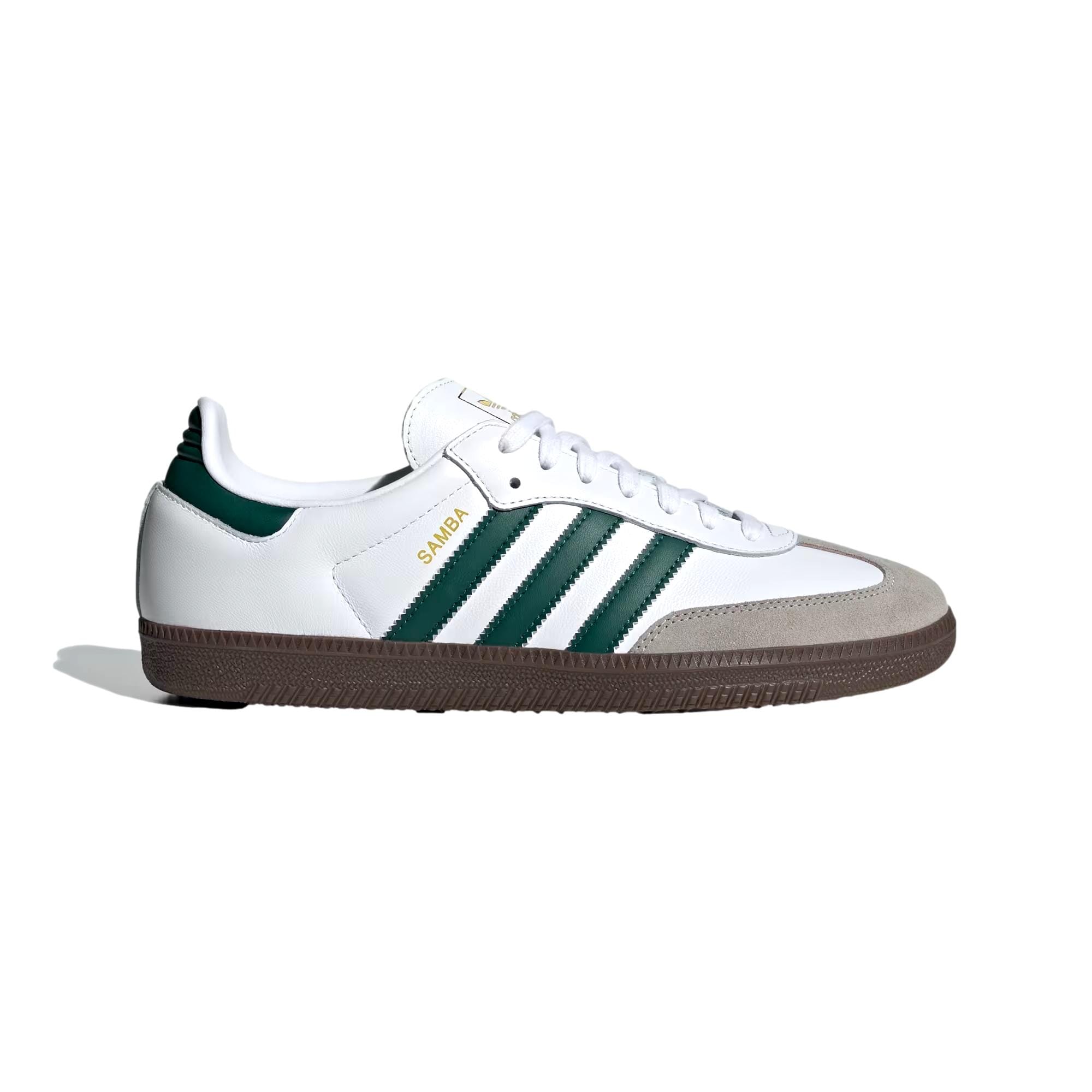Adidas Samba OG Cloud White / Collegiate Green / Clear Granite  JH8797 Hombre