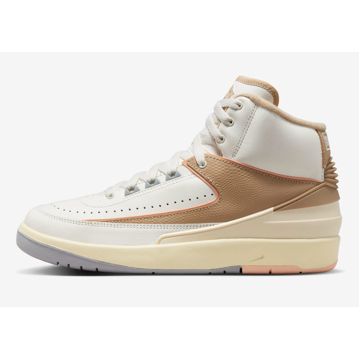Nike Air Jordan 2 Retro Sail/Desert-Sunset Haze-Muslin  DX4400-118 Mujer