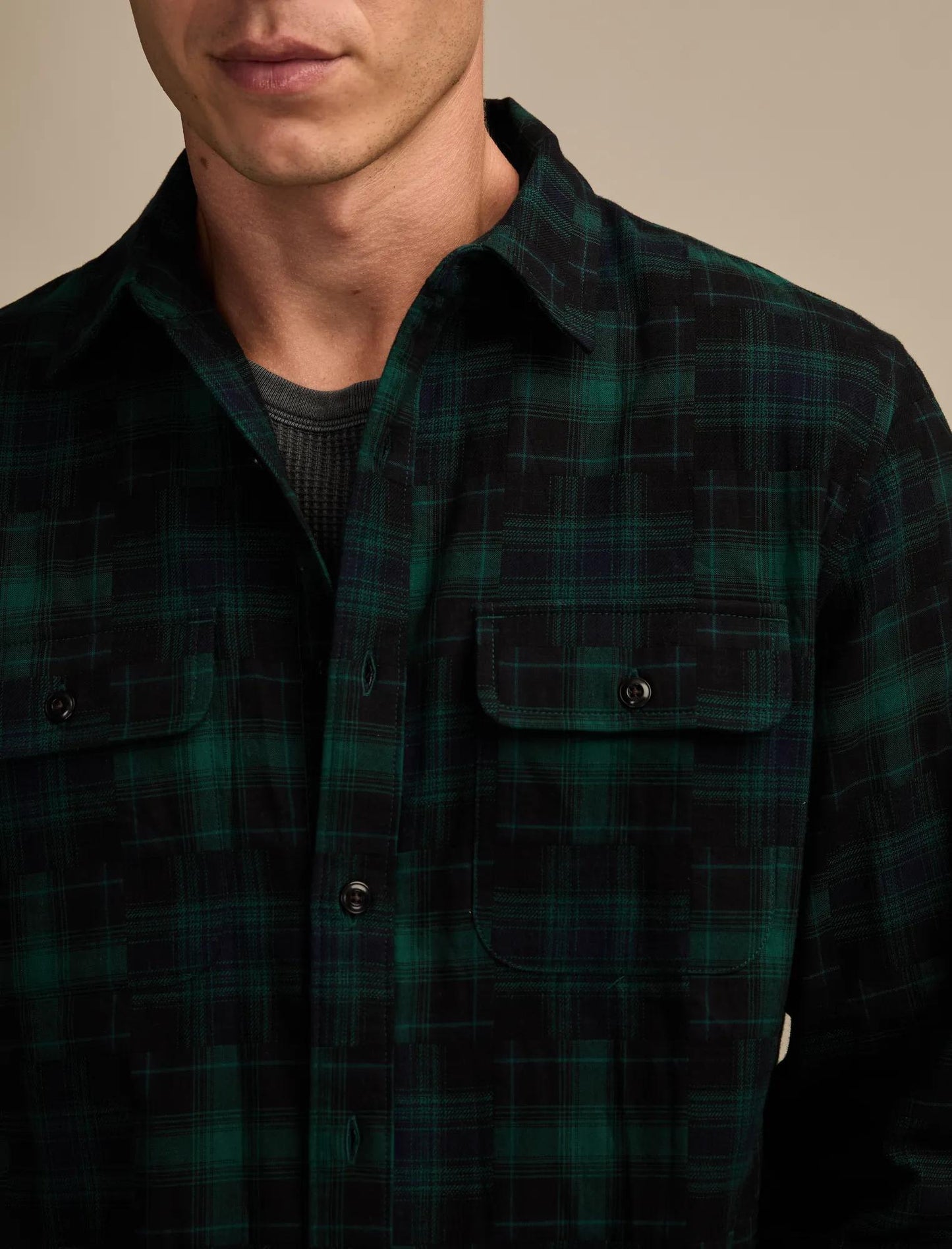 Camisa de hombre a cuadros
