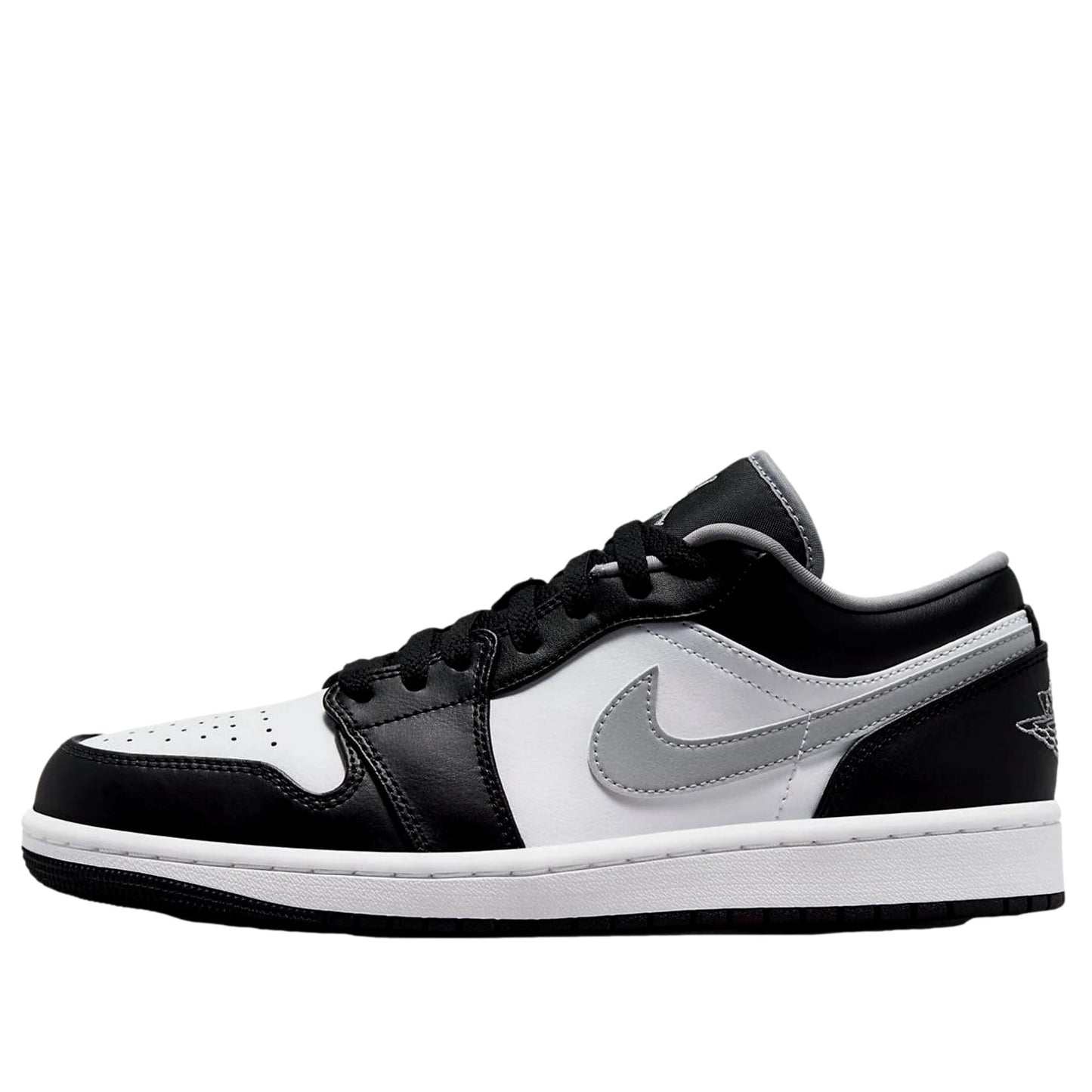 Nike Air Jordan 1 Low Black / Particle Grey - White 553558-040 Hombre