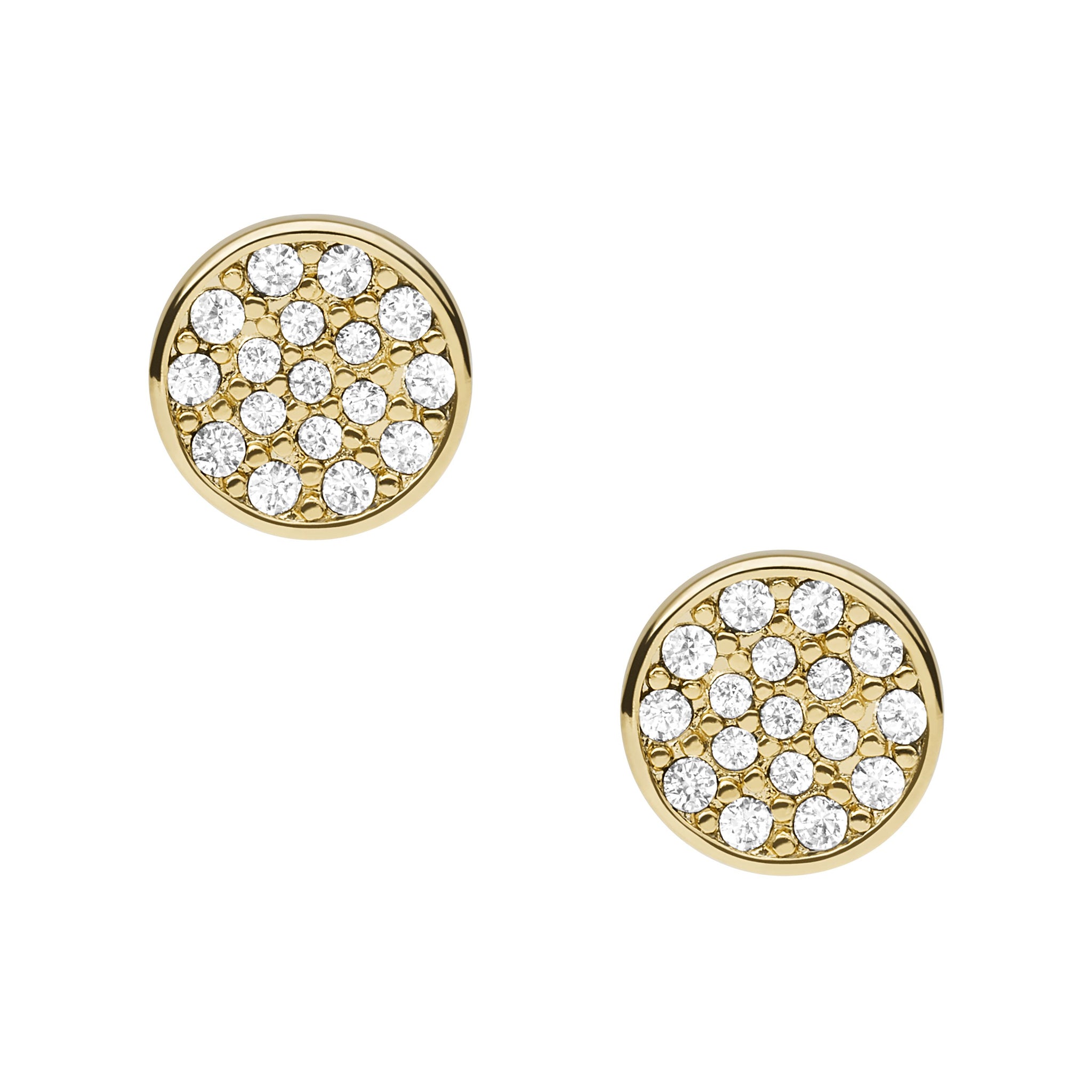 Aretes de mujer color dorado