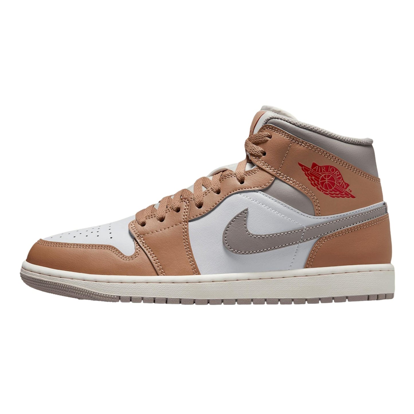 Nike Air Jordan 1 MID HEMP / Fire Red / White  DQ8426-200 Hombre