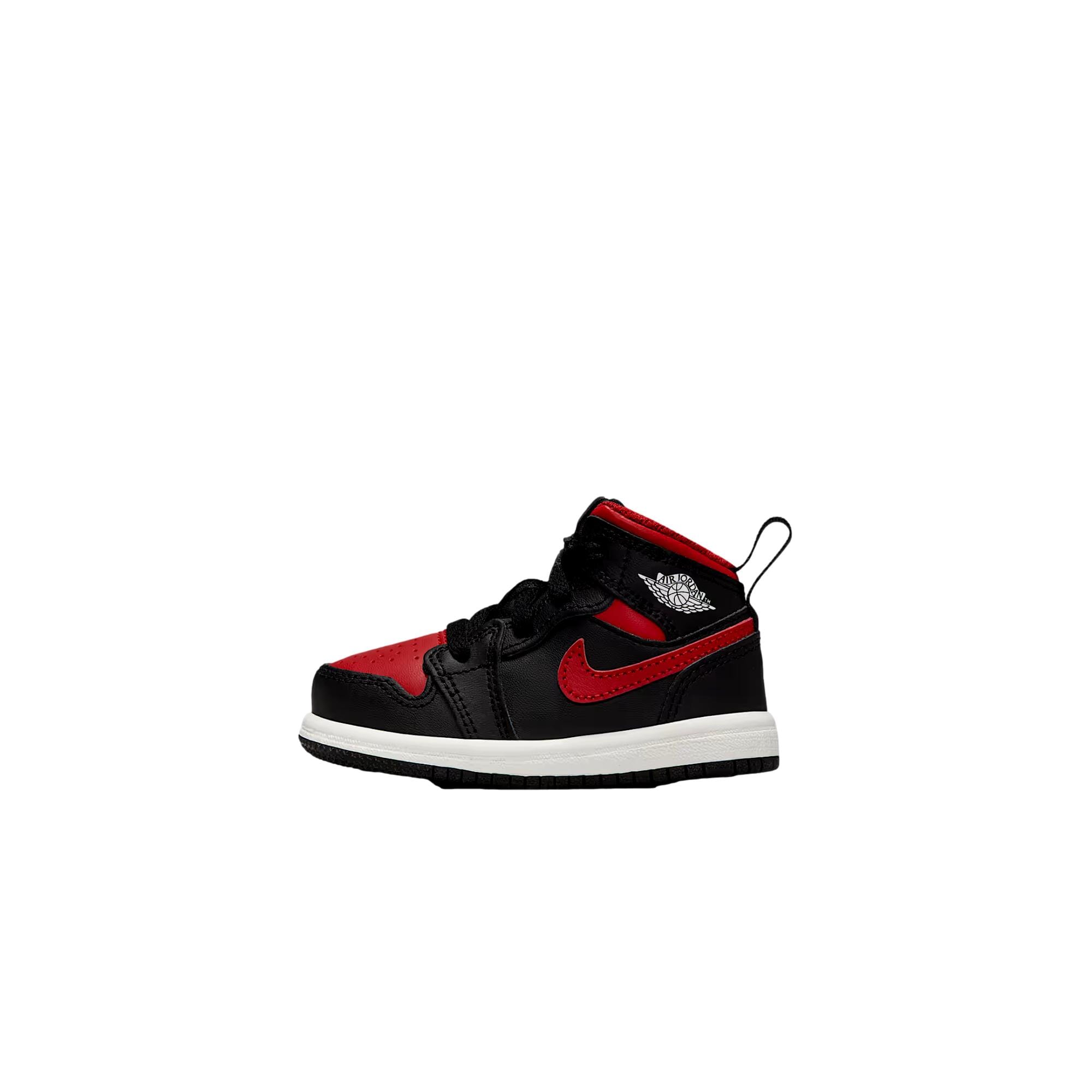 Nike Jordan 1 Mid Black / Varsity Red - Summit White  DQ8425-067 Infante