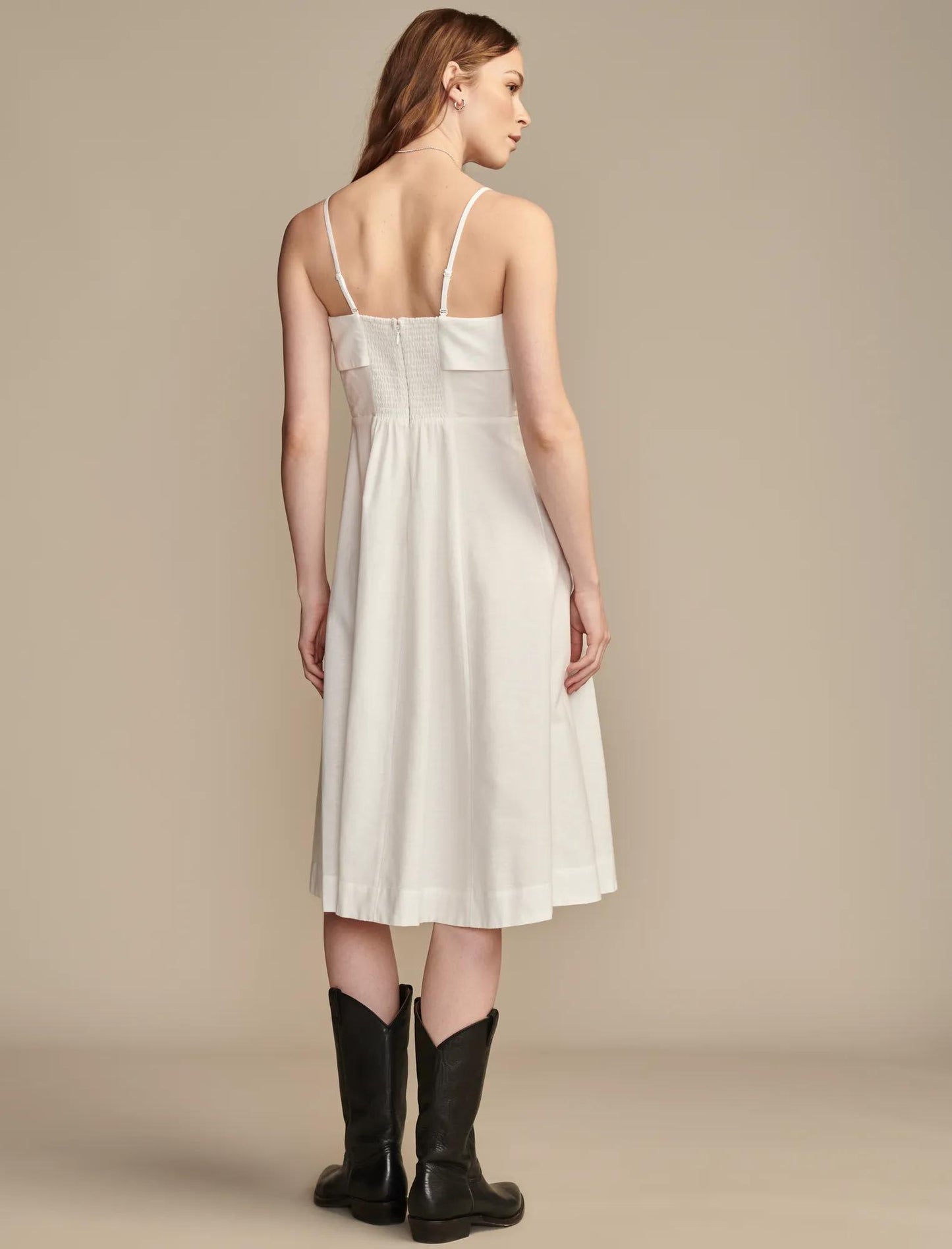 Vestido de mujer de lino midi