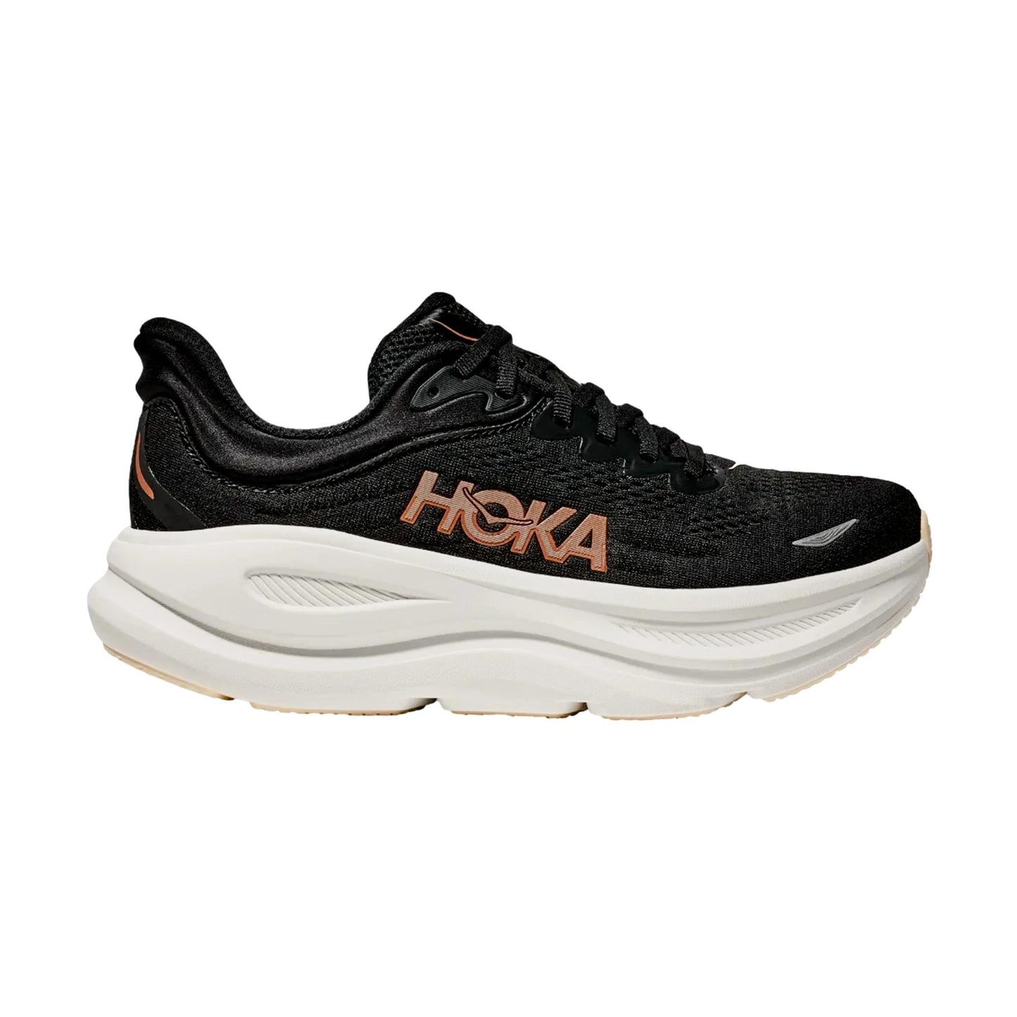Hoka Bondi 9 Black / Rose Gold 1162012-BRGL Mujer