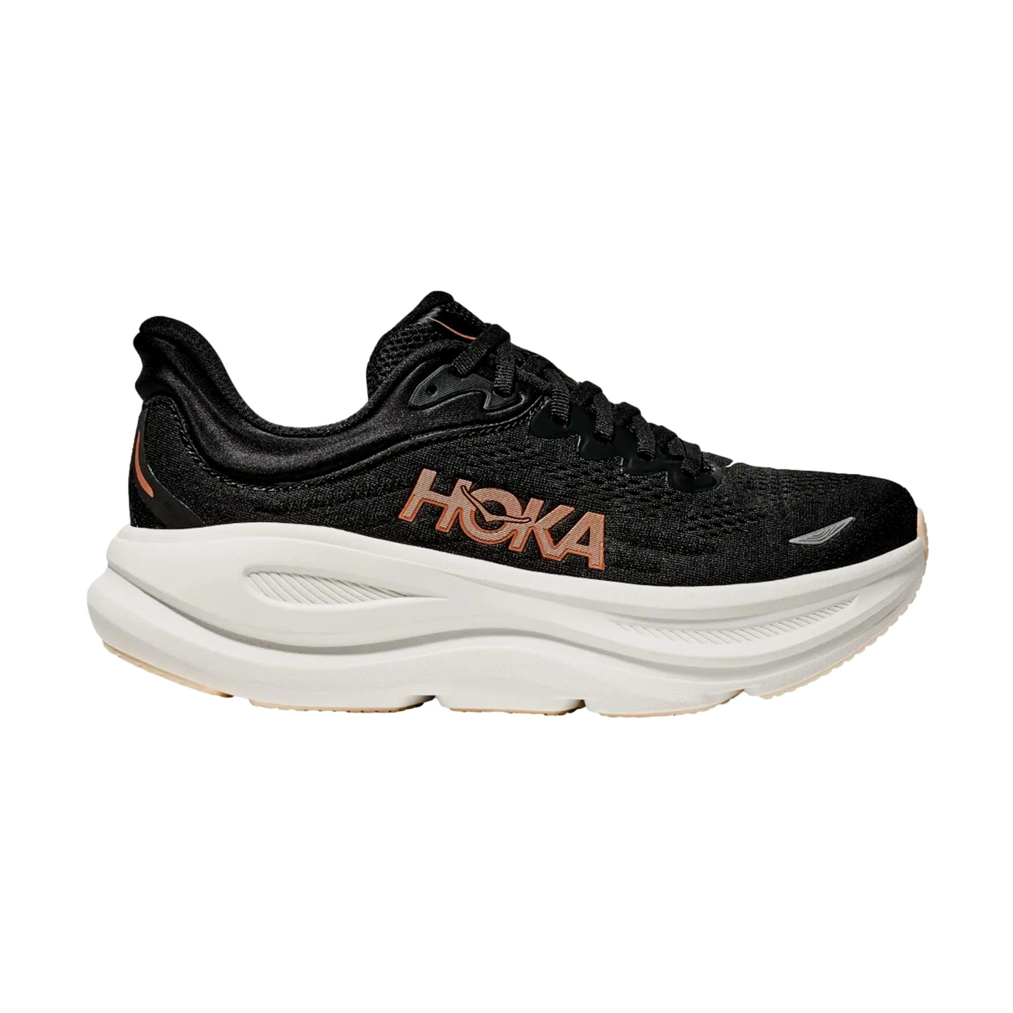 Hoka Bondi 9 Black / Rose Gold 1162012-BRGL Mujer