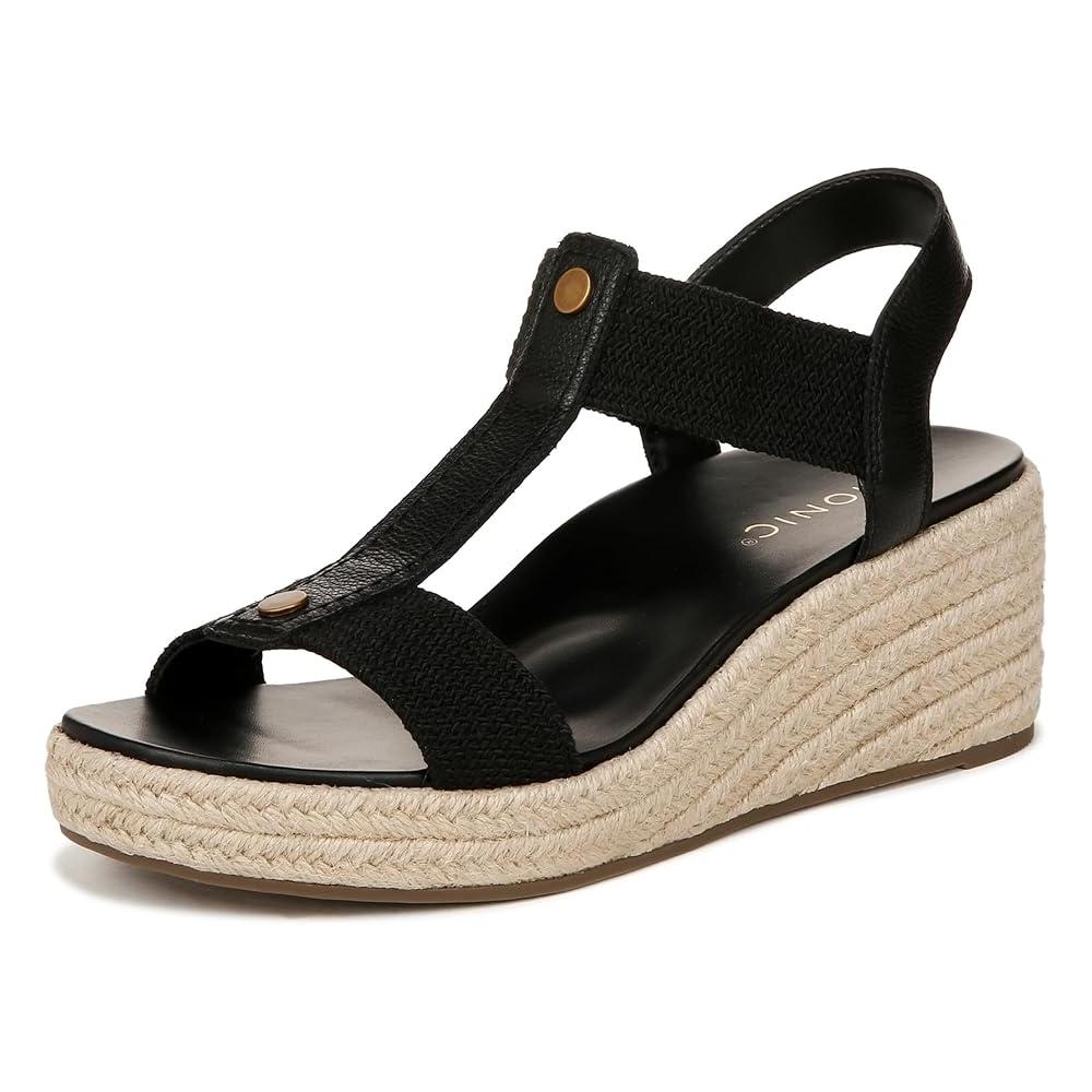 Sandalias de mujer de cuero color negro