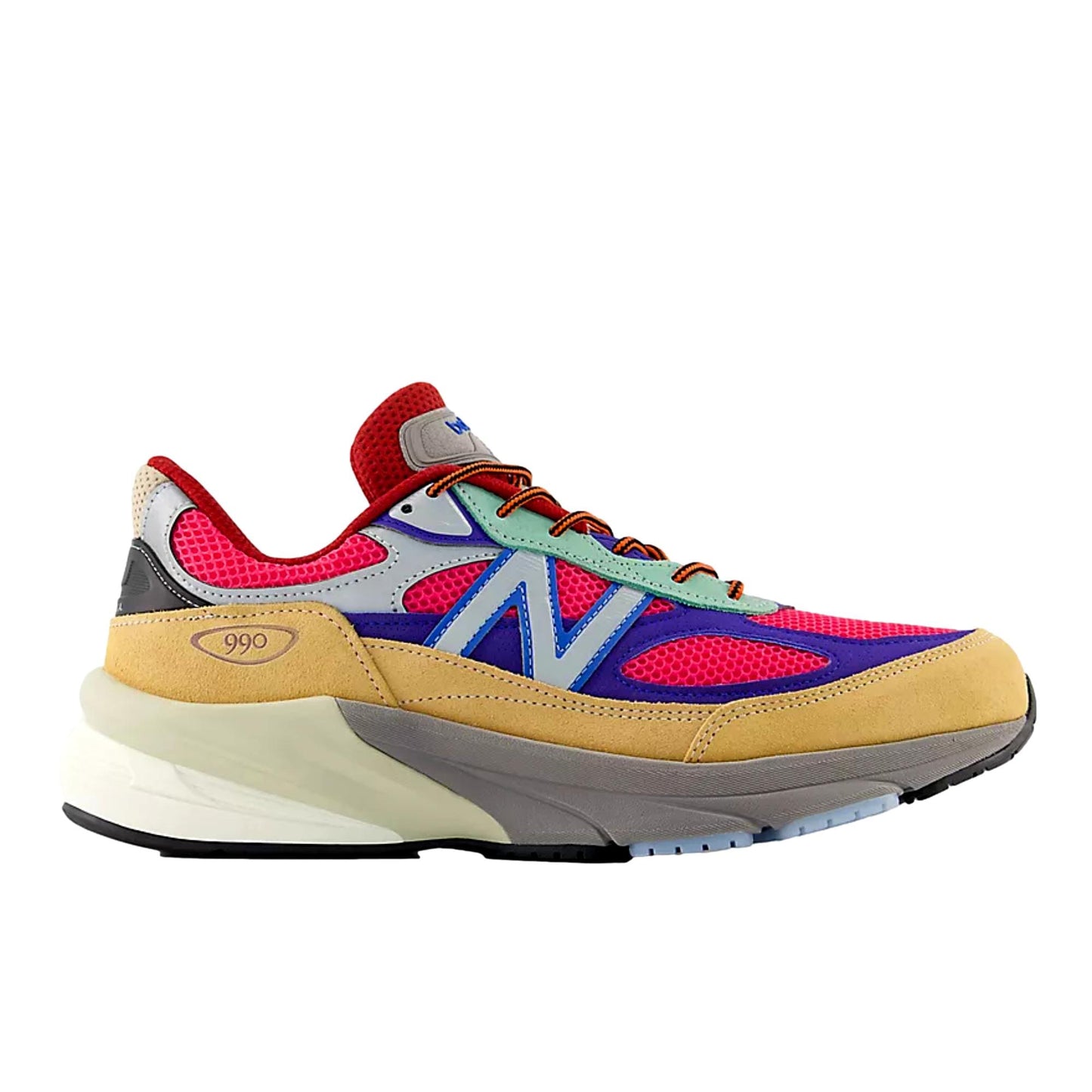 New Balance 990 V6 Beige / Purple / Pink U990AT6 Hombre