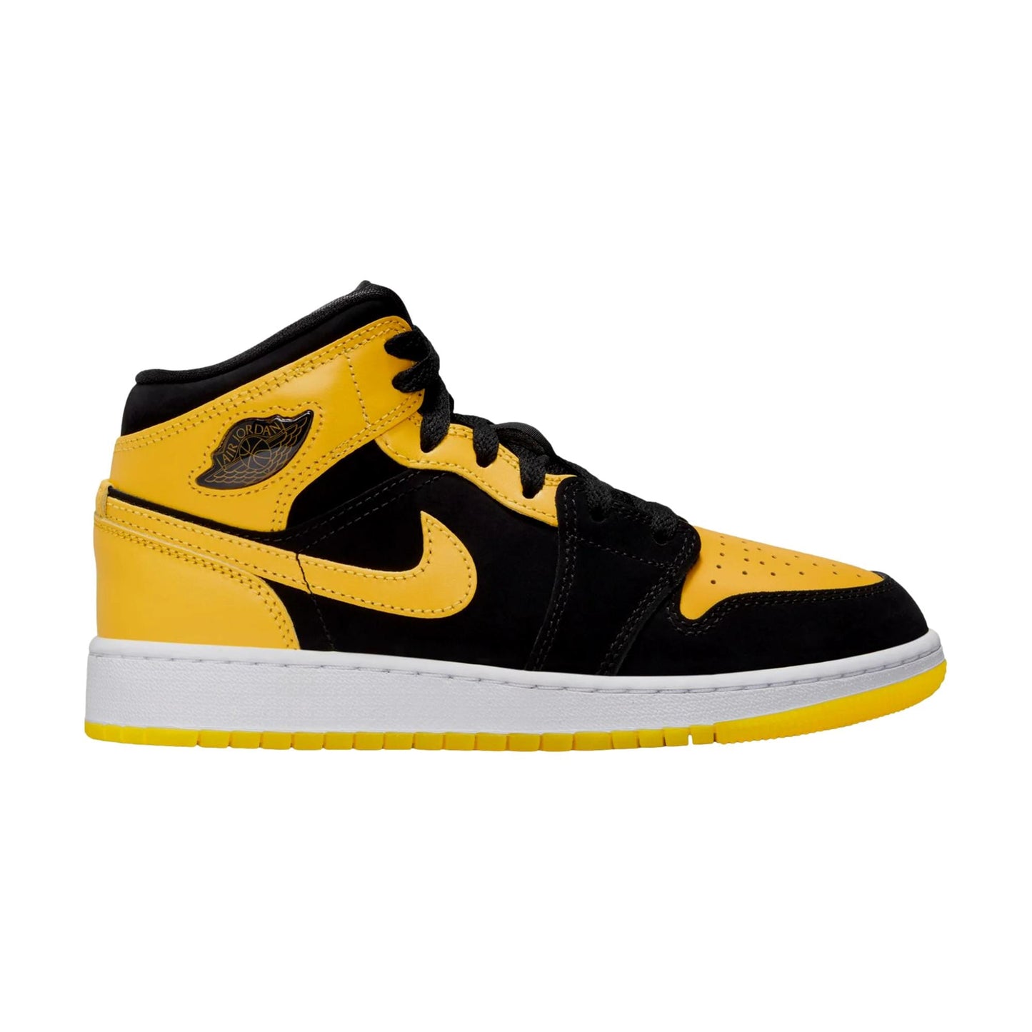 Nike Air Jordan 1 Mid SE Black / Varsity Maize - White  HJ5940-071 Escolar