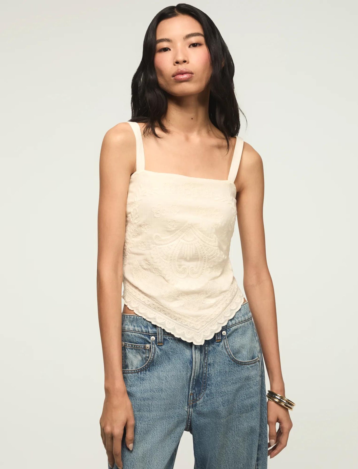 Camiseta sin mangas de mujer