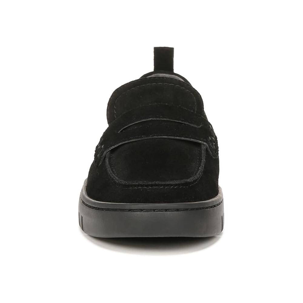 Mocasines de mujer de gamuza color negro