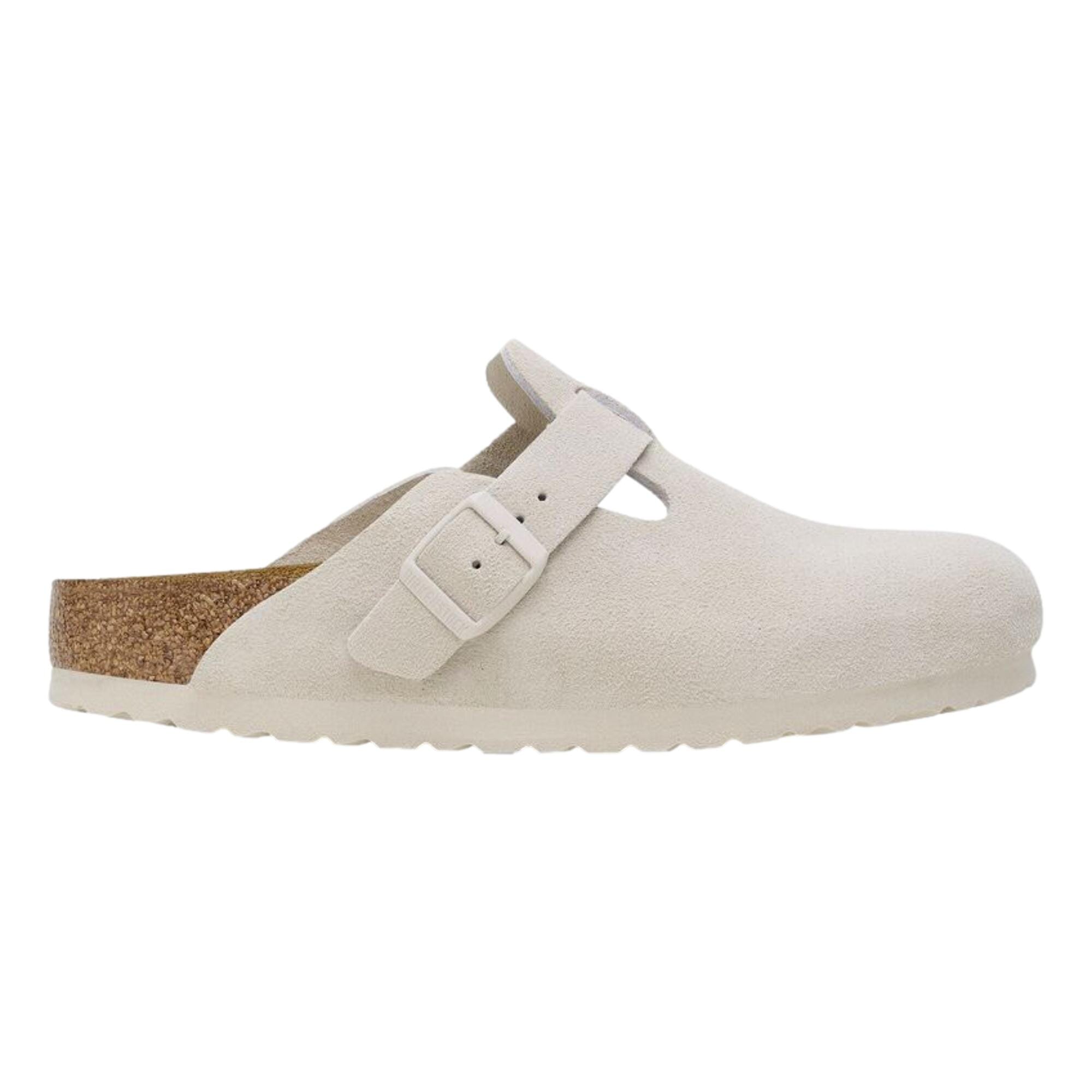 Birkenstock Boston BS Modern Gamuza Antique White 1024731 Hombre